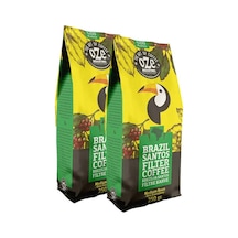 Oze Brazil Santos Filtre Kahve 2 x 250 G Makine Kağıt Filtre Metal Filtre