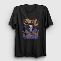 Presmono Unisex Goodbye Ghost T-shirt Siyah