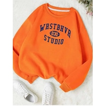 Kozia Outdoors Baskılı Oyaka Unisex Oversize Sweatshirt Oyakalar5 Oranj