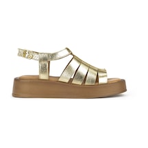Ziya, Hakiki Deri Kadın Sandalet 1511033z23069 Gold 1511033z23069 326 Gold Altın