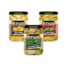 Fersan Biber Turşusu 370 Cc 3 Lü Karma Paket / Biberiye - Yakan Biber - Jalapeno