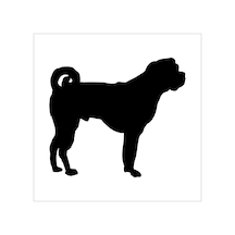 Köpek Folyo Sticker Derstv877 60cm Uzunluk Siyah