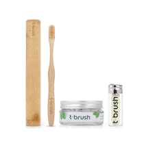 Tbrush Doğal Naneli Diş Bakım Seti - Vegan , Plastik Içermez