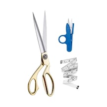 İşkur Makina Profesyonel Metal Terzi Makası Altın Renkli Büyük Boy 26 Cm
