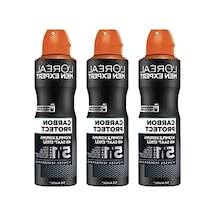 3'lü Deodorant Seti - Men Expert Karbon Koruma