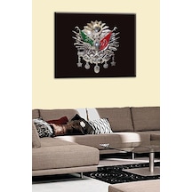 Talya Tablo Osmanlı Tabloları Osmanlı Tuğrası Tablosu - Kontiki 50x35 No-2313