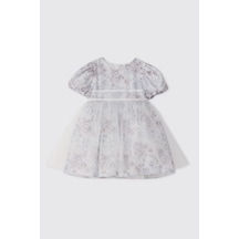 Panço Kız Bebek Ekru Parti Elbisesi Krem 2611GB94006