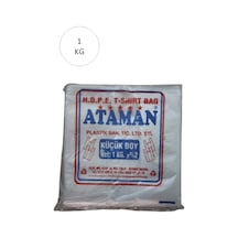 Hubrendy Tedarik Kalın Şeffaf Atlet Poşet Küçük Boy 25x33 Cm 1 Kg 1 Paket-takriben 170 Adet