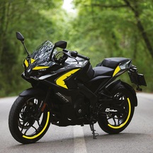 Bajaj Rs200 Tek Renk Sarı Parçalı Motosiklet Sticker Etiket Takım Modeli