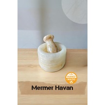 El Yapımı Mermer Havan 7 X 5 Cm