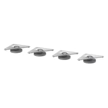 Ikea Eket 4'lü Mobilya Ayağı 8 X 1,9-2,4 Cm Gri