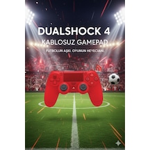 Dualshock 4 Kablosuz Gamepad Ps4 & Pc Uyumlu Gerçek Oyun Deneyimi Kırmızı - 784069522