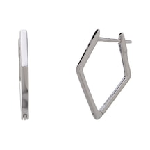 V Model-2 925 Ayar Gümüş Kadın Küpe Gümüş