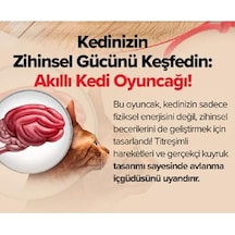 Kedi Oyuncağı Topu Kuyruklu Otomatik Yuvarlanan Top, Hareketli Kuyruk, Usb Şarjlı, Led Işıklı, 3 Oyun Modu, Evcil Hayvanlar İçin Eğlenceli Oyuncak