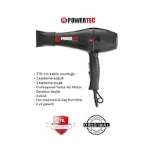 Powertec Tr-701 Saç Kurutma Makinesi - Siyah