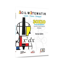 Acil Yayınları Ayt Limit Türev İntegral 30 X 10 Konu Denemeleri