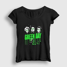 Presmono Kadın Uno Green Day T-shirt Siyah