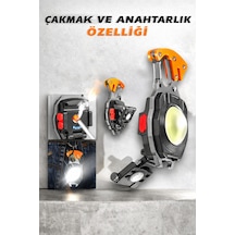Çok Fonksiyonlu Şarjlı Led El Feneri Acil Durum Kurtarma Aracı Usb Şarjlı Emniyet Kemeri Kesici Cam Kırıcı Çakmaklı