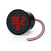 Voltmetre Dijital Kırmızı 4 100v Dc Panel Tip Yuvarlak