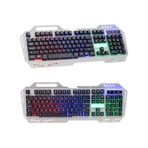 Hello HL-18743 Kablolu Işıklı Metal Kasa Mekanik Hisli Oyuncu Q Klavye
