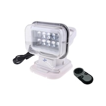 12v-24v Rojektör 50w Led Işık Beyaz 360c Dönerli-kumandalı Çakmak Fişli 230 220 133 Mm