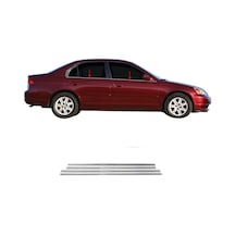 Honda Civic Krom Cam Çıtası Tk 2002-2006 4Prç Paslanmaz Çelik N11.6283