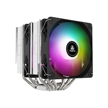 Bubalus Intel Amd Cpu Kule Fan - Siyah 2x120mm Kule Tipi İşlemci Soğutucu B-t62