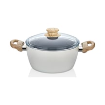 Naturel Wood Tencere 24 Cm Ekru - 732332439 Ekru