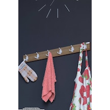Arı 18 Kancalı Mutfak Askısı 3'lü Set 81,4x9,6 Cm - Şık Tasarım, Çok Amaçlı Düzenleyici Ve Yer Tasarrufu Çok Renkli