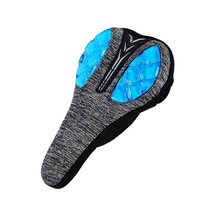 Suntek Sıvı Yumuşak Silikon Bisiklet Koltuk Örtüsü Bisiklet Gri - Mavi