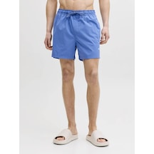 Jack & Jones Jpstmauı Tropıc Solıd Mavi Erkek Deniz Şortu 12291385 Jack & Jones Jpstmauı Tropıc Solıd Mavi Erkek Deniz Şortu 12291385