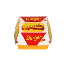 Miyo Ambalaj Hamburger Kutusu Küçük Renkli 600'lü 10.5 x 10.5 x 8.5 CM