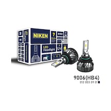 9006 Led Xenon Far Aydınlatma Seti Şimşek Etkili Niken Pro 6400Lm