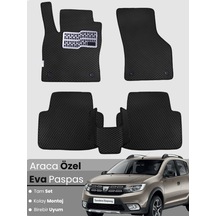 Dacia Sandero Stepway 2012-2020 Uyumlu Eva Paspas Tam Set Araca Özel,su Geçirmez,kolay Montaj 600