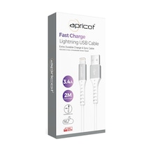 Apricot APC-A240L Lightning 2 M 3A Şarj ve Data Kablosu