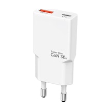 Super Slim Ev Tipi Usb Şarj Adaptörü Type-c Usb-a Girişli 30w Hızlı Şarj Başlığı