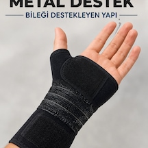 Ayarlanabilir El Bilek Desteği Metal Destekli Cırtlı Bileklik El Ateli