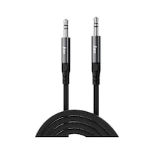 3.5mm Trs Örgülü Aux Ses Kablosu 1 Metre