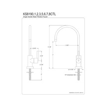 Ks8190ctl Kontinental Su Filtrasyon Bataryası, 13,7 Cm Ağız Erişiminde, Mat Siyah
