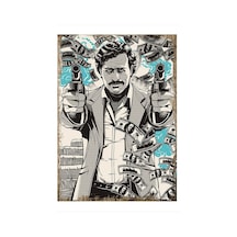 Bedeko Ahşap Tablo 35 Cm X 50 Cm Pablo Escobar