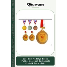 Marivento Özel Seri Madalya Bronz Futbol-voleybol-basketbol Etkinlik Gurur Ödül