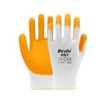 Tr Feyza Yapı Beybi Pn7 Polyester Örme Nitril Eldiven 10 Beden 5 Çift Genel
