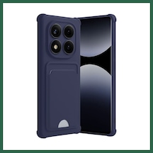 Bezos Redmi Note 14 Pro Plus Uyumlu Kelvin Kartvizitli Silikon - Lacivert Bzs01