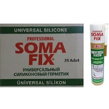 24 Adet Somafix Beyaz 280 gr Genel Amaçlı Silikon Beyaz Beyaz