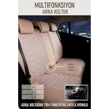 Fiat Linea Easy Deri Oto Koltuk Kılıfı Ön Arka Takım Bej Antalya Model Scr