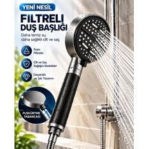 Ers 6 Modlu Filtreli Duş Başlığı Büyük Panel Su Tasarruflu Çok Fonksiyonlu Duş Başlığı Çok Renkli
