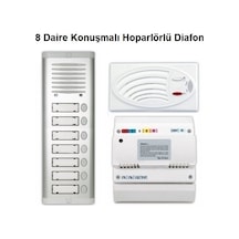 8 Daire Konuşmalı Hoparlörlü Diafon