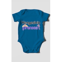 Morivokids Yengesinin Prensesi Kısa Kollu Bebek Body %100 Pamuk Koyu Mavi