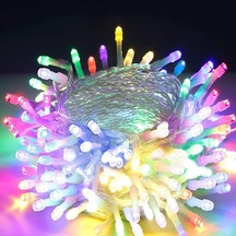MULTİ COLORS LED LİGHT 10 METRE RENKLİ LED IŞIK RENKLİ İP LED IŞIK KABLO IŞIK 220V FİŞLİ RENKLİ IŞIK Çok Renkli