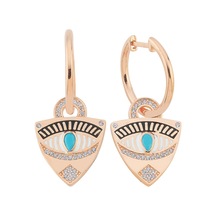 Gizemli Göz Küpe Rose